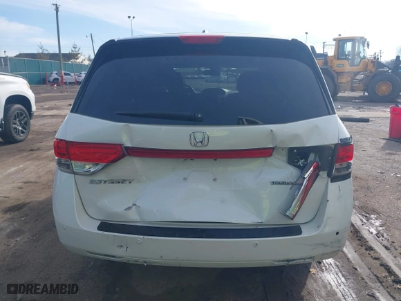 2015 Honda Odyssey Touring Elite with VIN 5FNRL5H9XFB121921, listed as a IAAI auction lot 41858551 with 61,506 mi miles. Bid and sale history available at carsss.com. Image 16.