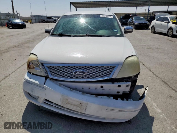 2005 Ford Five Hundred Limited с VIN 1FAHP281X5G134638, выставлен на аукционе Copart как лот 58256315 с пробегом Не указан миль и Чистый • Clean title. История ставок и продаж доступна на DreamBid. Изображение 5.