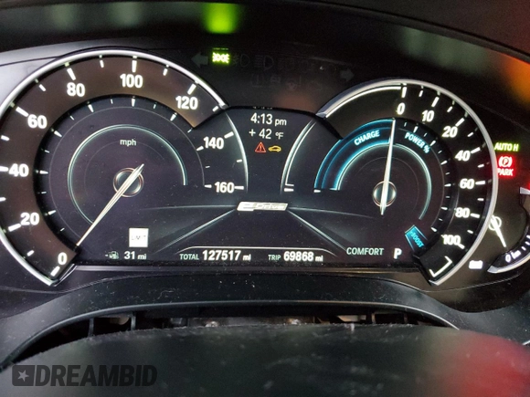 2018 BMW 5 Series 530e xDrive with VIN WBAJB1C5XJB084018, listed as a Copart auction lot 86277124 with 127,517 mi miles and Salvage Title. Bid and sale history available at carsss.com. Image 9.