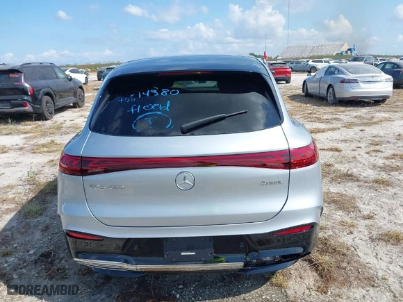 2024 Mercedes-Benz EQS with VIN 4JGDM2EB5RA032862, listed as a IAAI auction lot 40514380 with NaN miles. Bid and sale history available at carsss.com. Image 16.