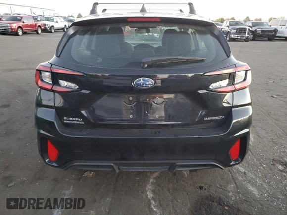 2024 Subaru Impreza with VIN JF1GUABC3R8314178, listed as a Copart auction lot 74270914 with 6,615 mi miles and Salvage Title. Bid and sale history available at carsss.com. Image 6.
