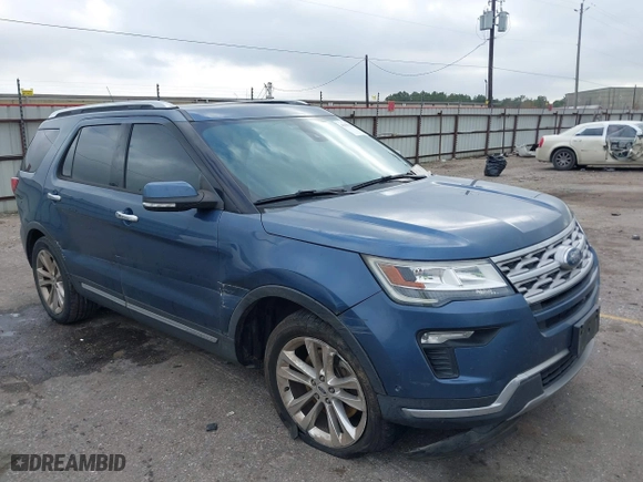 2018 Ford Explorer Limited with VIN 1FM5K7F8XJGB64639, listed as a IAAI auction lot 41190311 with 101,797 mi miles. Bid and sale history available at carsss.com. Image 1.
