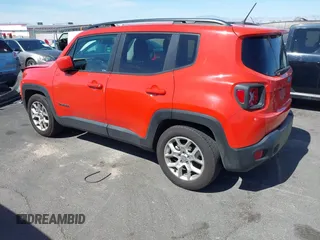 2015 Jeep Renegade Latitude with VIN ZACCJABT7FPC20455, listed as a IAAI auction lot 42250490 with 65,977 mi miles and . Bid and sale history available at DreamBid. Image 3.