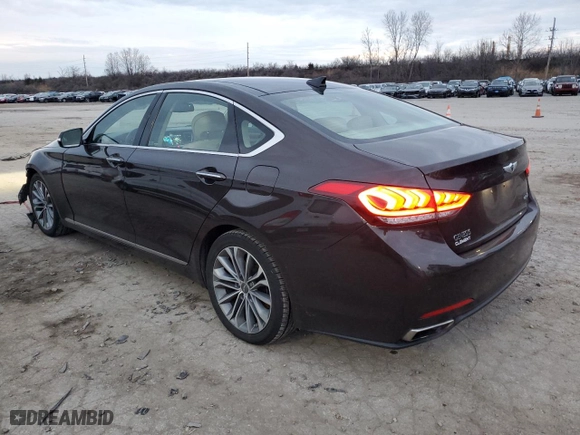 2016 Hyundai Genesis 3.8L with VIN KMHGN4JE9GU125823, listed as a Copart auction lot 86921224 with 58,950 mi miles and Salvage Title. Bid and sale history available at carsss.com. Image 2.