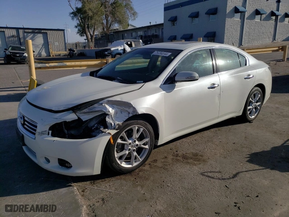 2014 Nissan Maxima 3.5 SV with VIN 1N4AA5AP2EC910979, listed as a Copart auction lot 75759244 with 97,678 mi miles and Salvage Title. Bid and sale history available at carsss.com. Image 1.