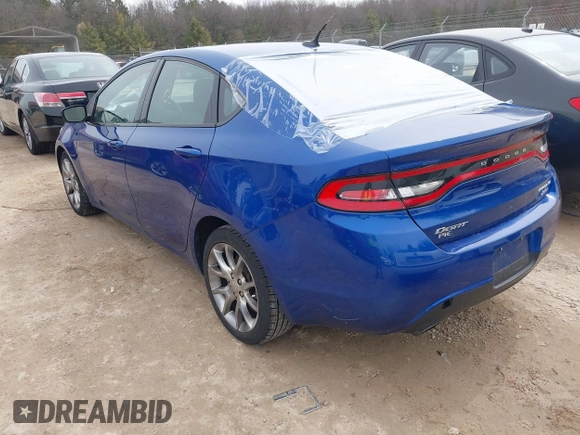 2014 Dodge Dart SXT with VIN 1C3CDFBB1ED692972, listed as a IAAI auction lot 41958041 with 108,765 mi miles. Bid and sale history available at carsss.com. Image 3.