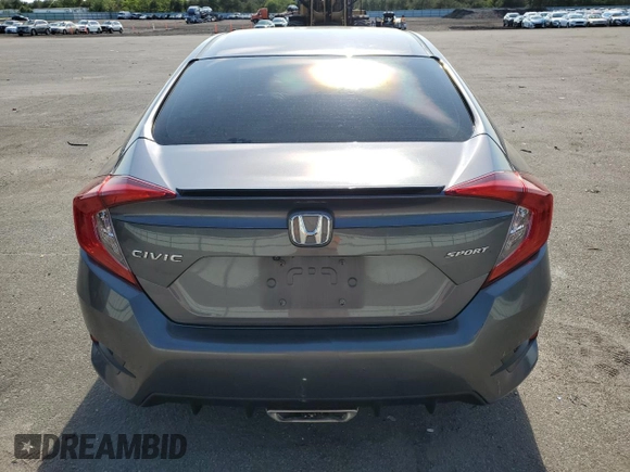 2019 Honda Civic Sport with VIN 19XFC2F83KE051352, listed as a Copart auction lot 59097335 with 97,732 mi miles and Salvage title. Bid and sale history available at DreamBid. Image 6.