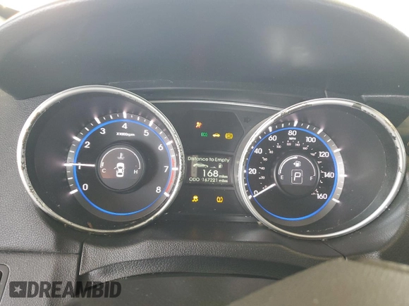 2011 Hyundai Sonata Limited with VIN 5NPEC4AC9BH222118, listed as a Copart auction lot 46674055 with 167,221 mi miles and Salvage Title. Bid and sale history available at carsss.com. Image 9.