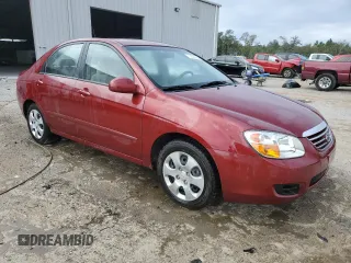 2007 Kia Spectra EX with VIN KNAFE121775427693, listed as a Copart auction lot 76727994 with 100,197 mi miles and Salvage Title. Bid and sale history available at carsss.com. Image 4.