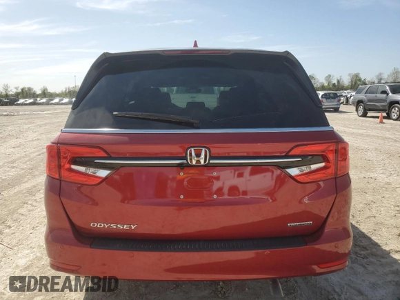 2023 Honda Odyssey Touring with VIN 5FNRL6H85PB014600, listed as a Copart auction lot 49861005 with Not Provided miles and Non Repairable. Bid and sale history available at DreamBid. Image 6.