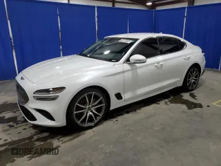 2023 Genesis G70 2.0T with VIN KMTG34TA2PU129153, listed as a Copart auction lot 74690154 with 18,785 mi miles and Clean Title. Bid and sale history available at DreamBid. Image 1.