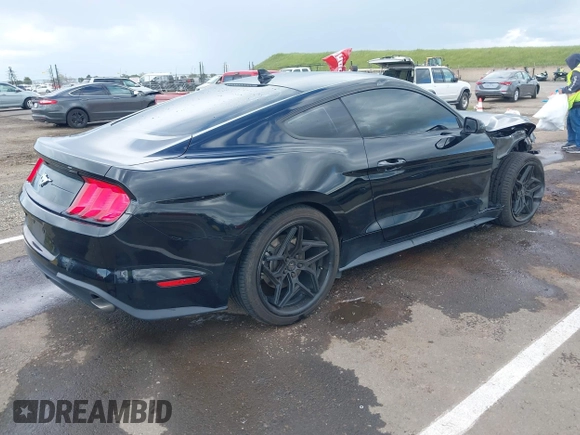 2021 Ford Mustang EcoBoost with VIN 1FA6P8TH2M5155461, listed as a IAAI auction lot 41933697 with 65,034 mi miles. Bid and sale history available at carsss.com. Image 4.