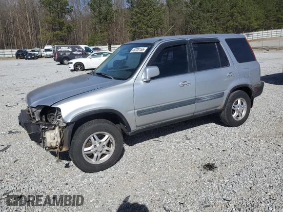 2001 Honda CR-V EX with VIN JHLRD18611C043548, listed as a Copart auction lot 49220155 with 201,476 mi miles and Salvage Title. Bid and sale history available at carsss.com. Image 1.