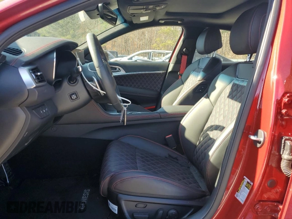 2023 Genesis G70 3.3T with VIN KMTG54TE4PU113825, listed as a Copart auction lot 83207564 with 10,123 mi miles and Salvage Title. Bid and sale history available at DreamBid. Image 7.
