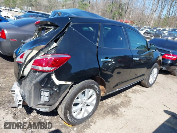 2012 Nissan Murano SL with VIN JN8AZ1MU6CW114622, listed as a IAAI auction lot 41812037 with 207,003 mi miles and . Bid and sale history available at carsss.com. Image 4.