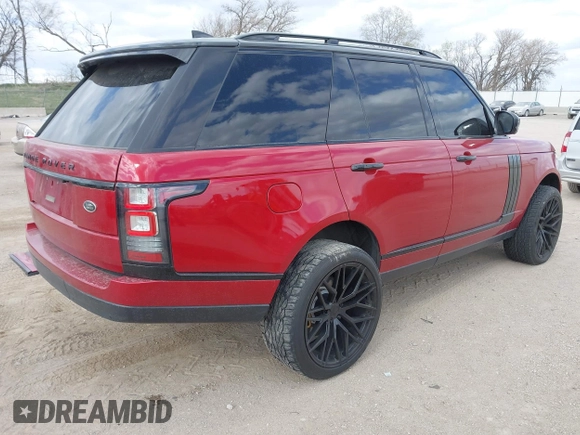 2017 Land Rover Range Rover with VIN SALGS2FE3HA331421, listed as a IAAI auction lot 42043328 with 105,421 mi miles and . Bid and sale history available at DreamBid. Image 4.