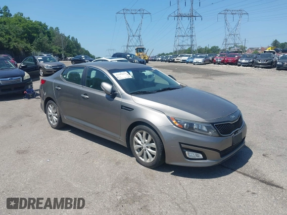 2015 Kia Optima LX with VIN 5XXGM4A75FG451244, listed as a IAAI auction lot 42582899 with 109,152 mi miles and . Bid and sale history available at DreamBid. Image 1.