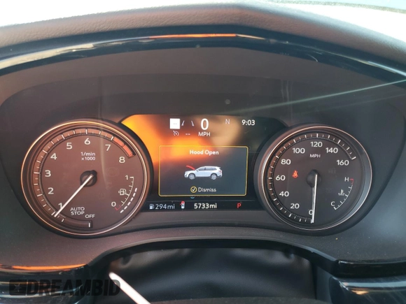 2024 Cadillac XT6 FWD Premium Luxury with VIN 1GYKPCRSXRZ727207, listed as a Copart auction lot 81742394 with 5,733 mi miles and Salvage Title. Bid and sale history available at carsss.com. Image 9.