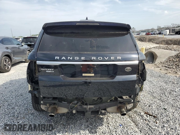 2017 Land Rover Range Rover Sport HSE with VIN SALWR2FV6HA161739, listed as a Copart auction lot 53422235 with 55,983 mi miles and Salvage Title. Bid and sale history available at carsss.com. Image 6.