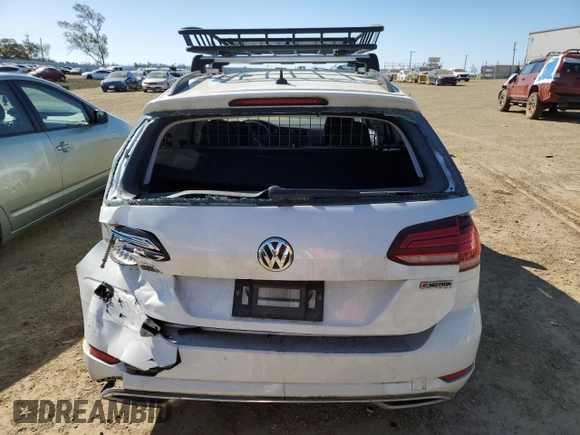 2019 Volkswagen Golf SportWagen S with VIN 3VW117AU3KM508682, listed as a Copart auction lot 48184285 with 49,271 mi miles and Salvage Title. Bid and sale history available at carsss.com. Image 6.