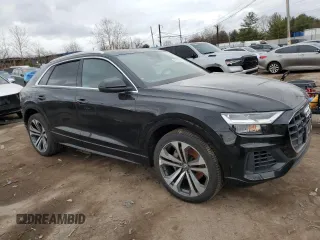 2019 Audi Q8 Premium Plus with VIN WA1BVAF14KD030723, listed as a Copart auction lot 47073725 with 70,628 mi miles and Salvage Title. Bid and sale history available at carsss.com. Image 4.
