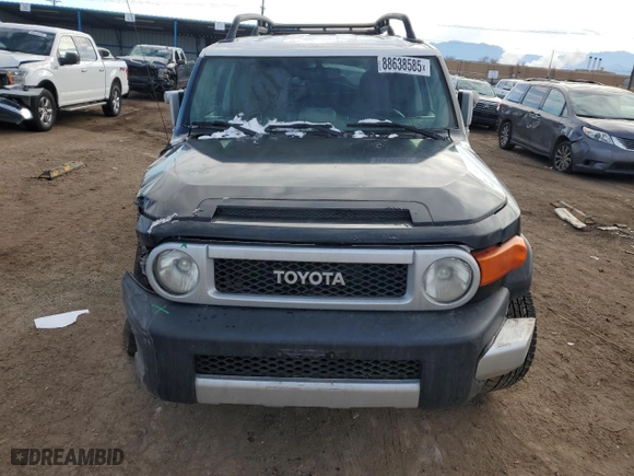 2011 Toyota FJ Cruiser with VIN JTEBU4BF2BK100240, listed as a Copart auction lot 88638585 with 0 mi miles and Salvage Title. Bid and sale history available at carsss.com. Image 5.