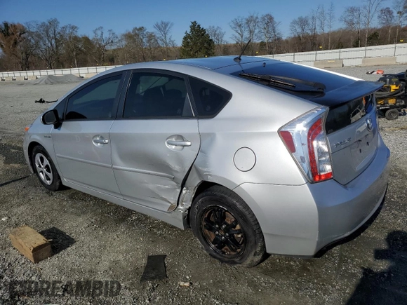 2015 Toyota Prius Four with VIN JTDKN3DUXF0482672, listed as a Copart auction lot 50156105 with 124,340 mi miles and Salvage Title. Bid and sale history available at carsss.com. Image 2.