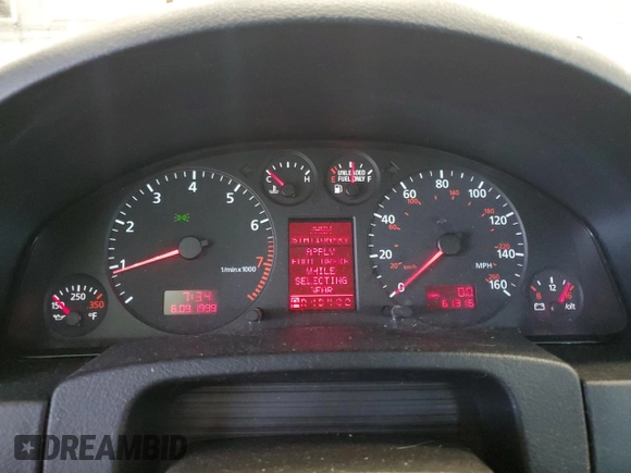 2000 Audi A6 with VIN WAULH54B7YN131680, listed as a Copart auction lot 67669504 with 61,316 mi miles and Salvage Title. Bid and sale history available at carsss.com. Image 9.