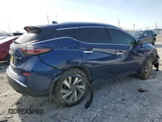 2019 Nissan Murano SL with VIN 5N1AZ2MS5KN165643, listed as a Copart auction lot 46440014 with 34,867 mi miles and Salvage Title. Bid and sale history available at DreamBid. Image 3.