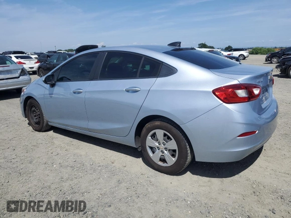 2018 Chevrolet Cruze LS with VIN 1G1BC5SM6J7227319, listed as a Copart auction lot 55156295 with 93,170 mi miles and Salvage Title. Bid and sale history available at DreamBid. Image 2.