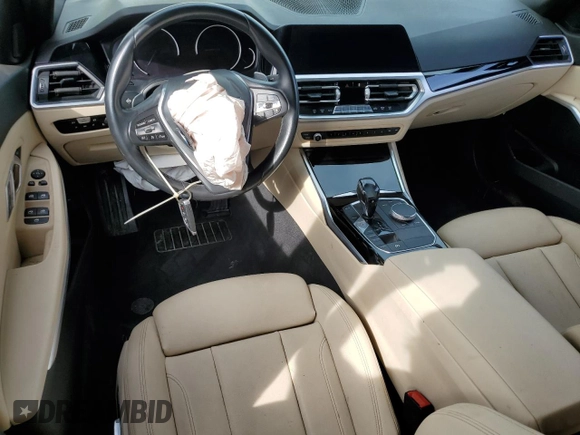 2019 BMW 3 Series 330i with VIN WBA5R1C57KAK09187, listed as a Copart auction lot 45050205 with 0 mi miles and Salvage Title. Bid and sale history available at carsss.com. Image 8.