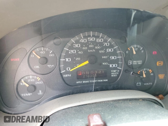 2000 Chevrolet Astro with VIN 1GNDM19W1YB143971, listed as a Copart auction lot 77984874 with 278,301 mi miles and Salvage Title. Bid and sale history available at carsss.com. Image 9.