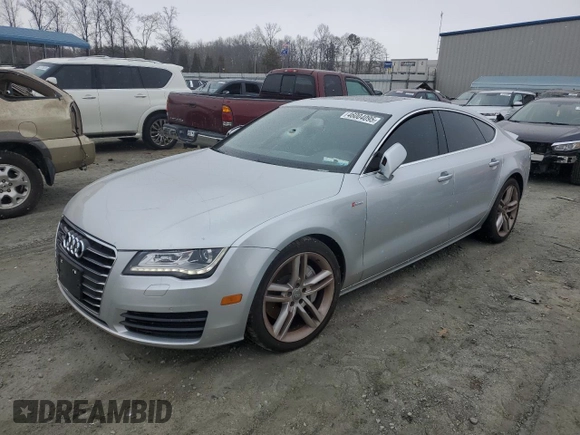 2013 Audi A7 Premium Plus with VIN WAUYGAFC1DN079559, listed as a Copart auction lot 46004095 with 135,165 mi miles and Salvage title. Bid and sale history available at DreamBid. Image 1.
