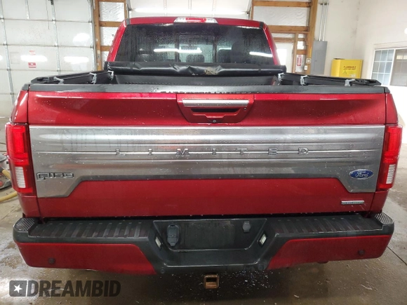 2018 Ford F-150 XL with VIN 1FTEW1EG6JFA58502, listed as a Copart auction lot 43401285 with 127,424 mi miles and Salvage Title. Bid and sale history available at carsss.com. Image 6.