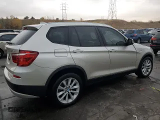 2013 BMW X3 xDrive28i with VIN 5UXWX9C58D0D06257, listed as a Copart auction lot 78524724 with 125,164 mi miles and Salvage Title. Bid and sale history available at carsss.com. Image 3.