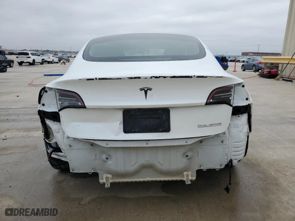 2020 Tesla Model 3 Performance with VIN 5YJ3E1EC4LF624154, listed as a Copart auction lot 43740635 with NaN miles and Salvage Title. Bid and sale history available at carsss.com. Image 6.