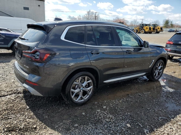 2024 BMW X3 xDrive30i with VIN 5UX53DP08R9U90821, listed as a Copart auction lot 50170815 with 16,509 mi miles and Salvage Title. Bid and sale history available at carsss.com. Image 3.