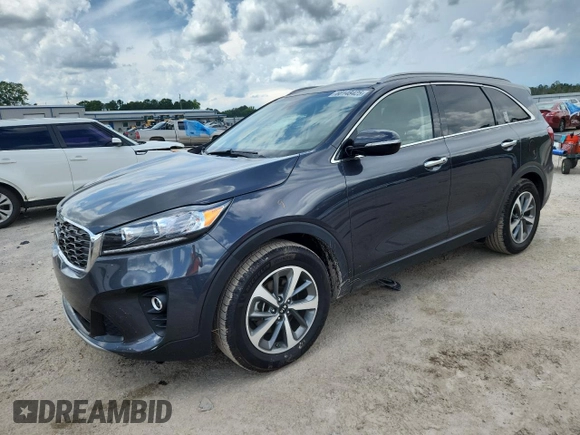 2019 Kia Sorento EX with VIN 5XYPH4A52KG461755, listed as a Copart auction lot 60148425 with 89,802 mi miles and Salvage title. Bid and sale history available at DreamBid. Image 1.