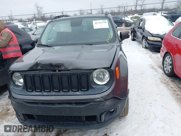 2016 Jeep Renegade Latitude with VIN ZACCJBBT7GPD59282, listed as a IAAI auction lot 41314758 with 137,369 mi miles. Bid and sale history available at carsss.com. Image 12.