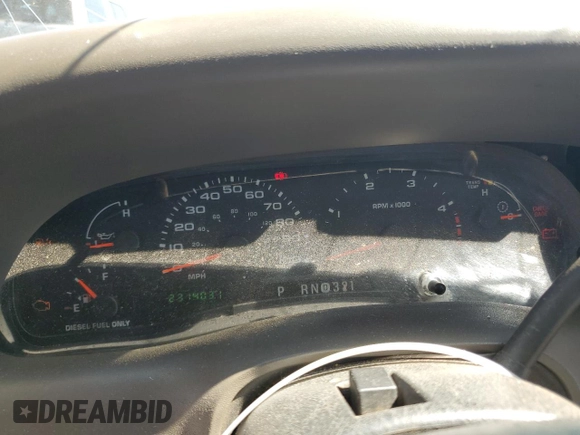 2003 Ford Super Duty F-250 XL with VIN 1FTNW20PX3EB63548, listed as a Copart auction lot 47360185 with 231,403 mi miles and Salvage Title. Bid and sale history available at carsss.com. Image 9.