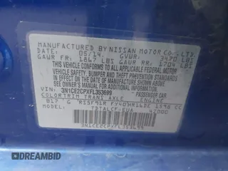 2015 Nissan Note SV with VIN 3N1CE2CPXFL353699, listed as a IAAI auction lot 42041388 with 132,132 mi miles and . Bid and sale history available at DreamBid. Image 9.