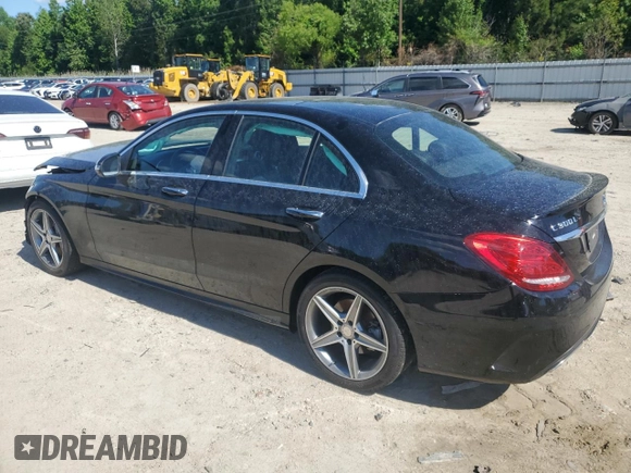 2016 Mercedes-Benz C 300 Luxury with VIN WDDWF4KB8GR167040, listed as a Copart auction lot 58181125 with 42,429 mi miles and Salvage title. Bid and sale history available at DreamBid. Image 2.