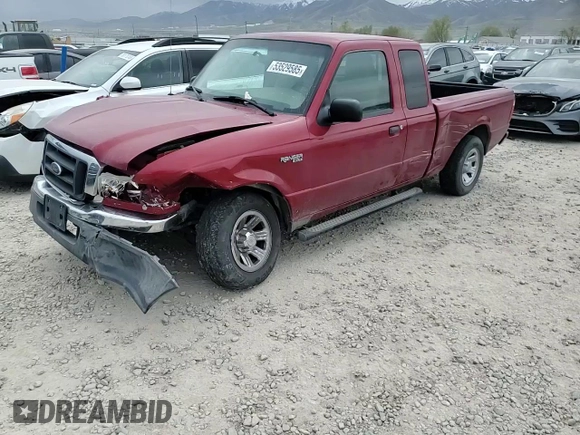 2004 Ford Ranger XL Fleet with VIN 1FTYR44U44PB51059, listed as a Copart auction lot 53529585 with 133,193 mi miles and Salvage Title. Bid and sale history available at DreamBid. Image 10.