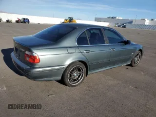2003 BMW 5 Series 530iA with VIN WBADT63433CK34109, listed as a Copart auction lot 76776084 with 125,564 mi miles and Salvage Title. Bid and sale history available at carsss.com. Image 3.