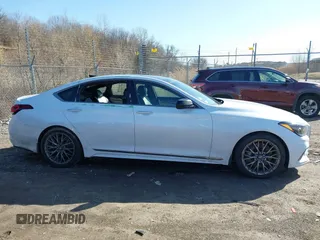 2018 Genesis G80 3.3T Sport with VIN KMHGN4JBXJU222333, listed as a IAAI auction lot 41815371 with 77,494 mi miles. Bid and sale history available at carsss.com. Image 13.