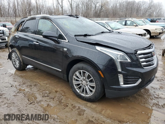 2017 Cadillac XT5 Luxury FWD with VIN 1GYKNBRS8HZ130524, listed as a Copart auction lot 46985545 with 0 mi miles and Clean Title. Bid and sale history available at carsss.com. Image 4.