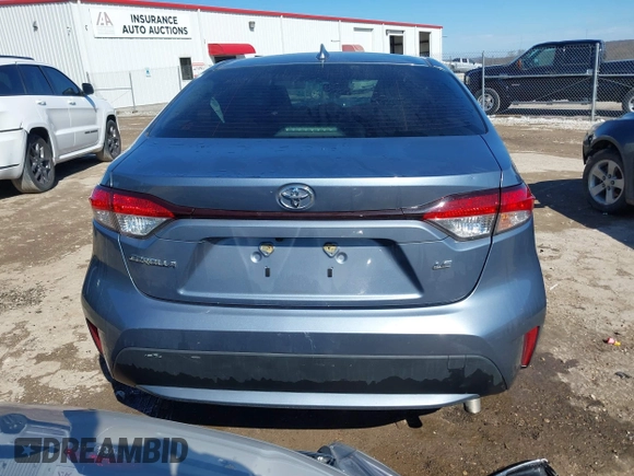 2020 Toyota Corolla LE with VIN JTDEPRAE7LJ106069, listed as a IAAI auction lot 41657178 with 116,008 mi miles. Bid and sale history available at carsss.com. Image 16.