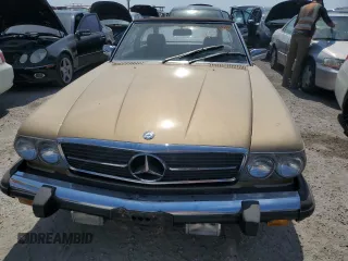 1987 Mercedes-Benz 560 with VIN WDBBA48D3HA058841, listed as a Copart auction lot 76201444 with 143,825 mi miles and Salvage Title. Bid and sale history available at carsss.com. Image 5.