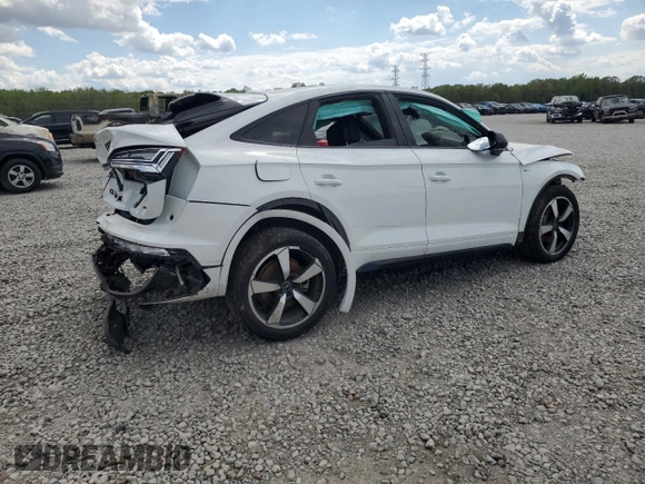 2023 Audi Q5 Sportback S line Premium Plus with VIN WA15AAFYXP2177153, listed as a Copart auction lot 52796865 with Not provided miles and Salvage title. Bid and sale history available at DreamBid. Image 3.