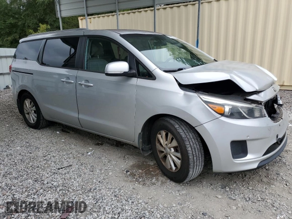 2018 Kia Sedona LX with VIN KNDMB5C12J6350371, listed as a Copart auction lot 71575374 with 117,880 mi miles and Salvage Title. Bid and sale history available at carsss.com. Image 4.